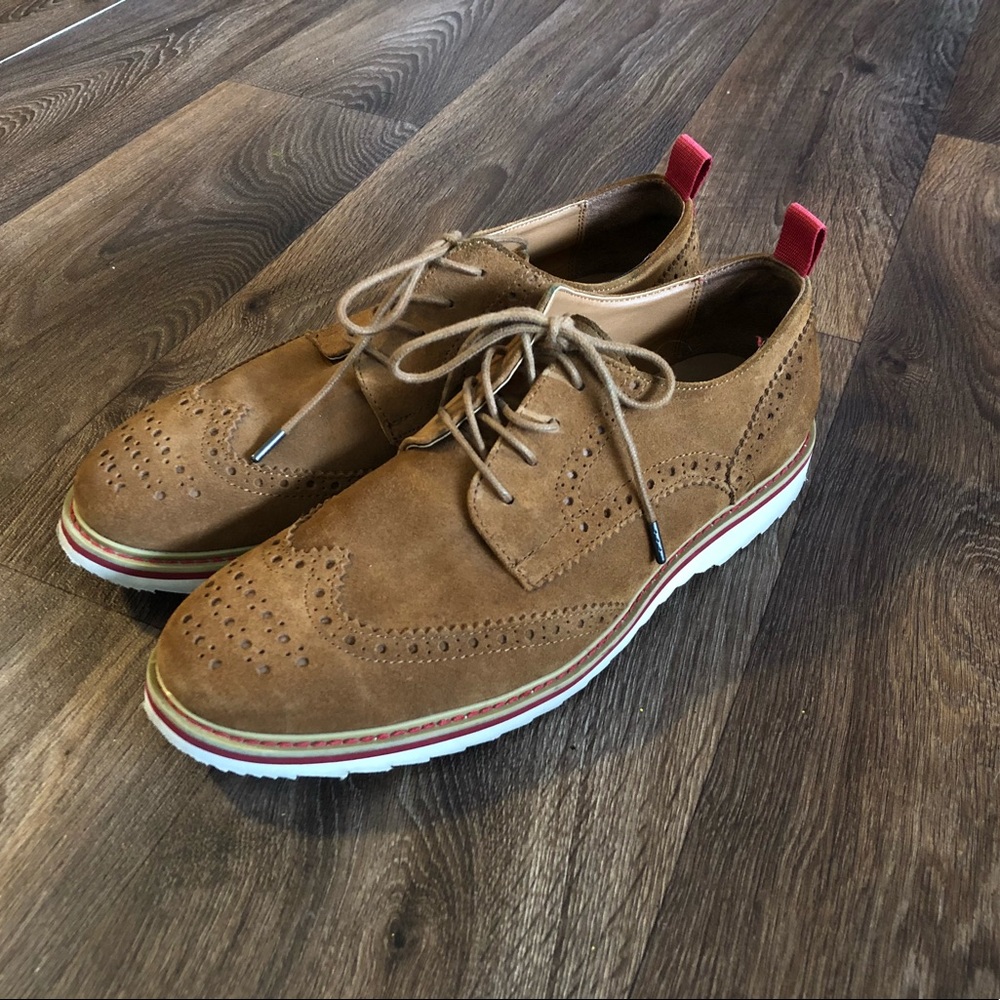 Kenneth Cole Suede Wingtip Oxfords